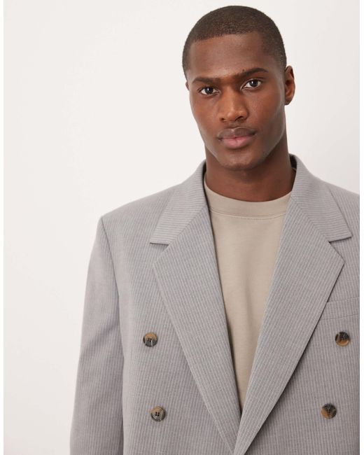 ASOS – relaxed fit anzugjacke in Gray für Herren