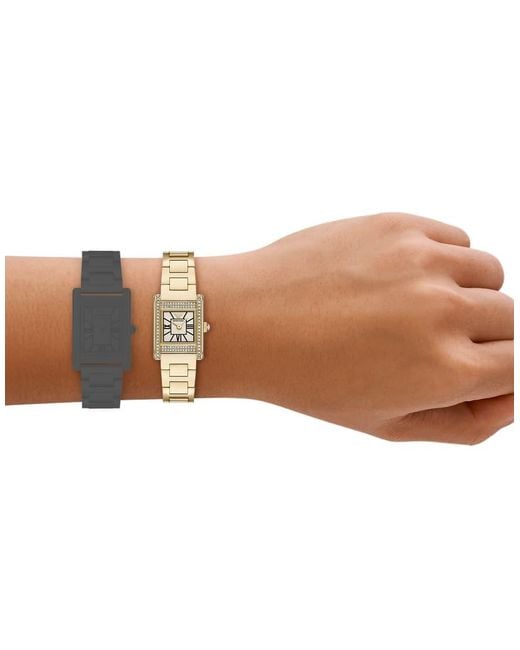 Emporio Armani Metallic Two-Hand-Tone Stainless Steel Watch, Ar11795