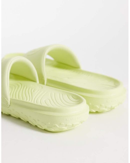The North Face Yellow Never Stop Cush Slides