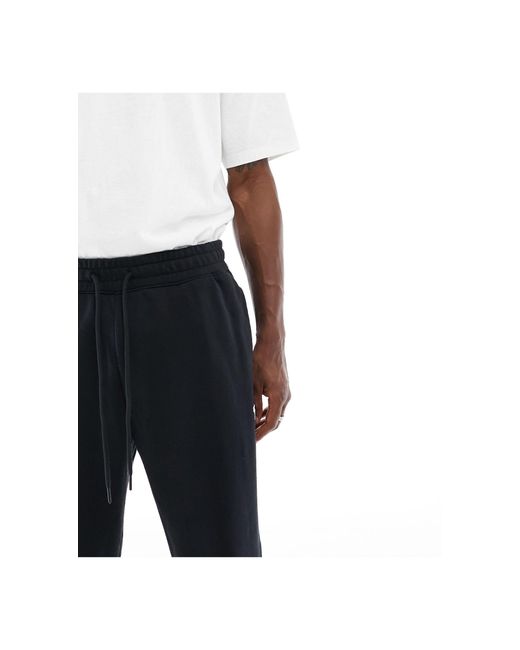 Abercrombie & Fitch – mix and match – sweat-jogginghose aus frottee in Black für Herren