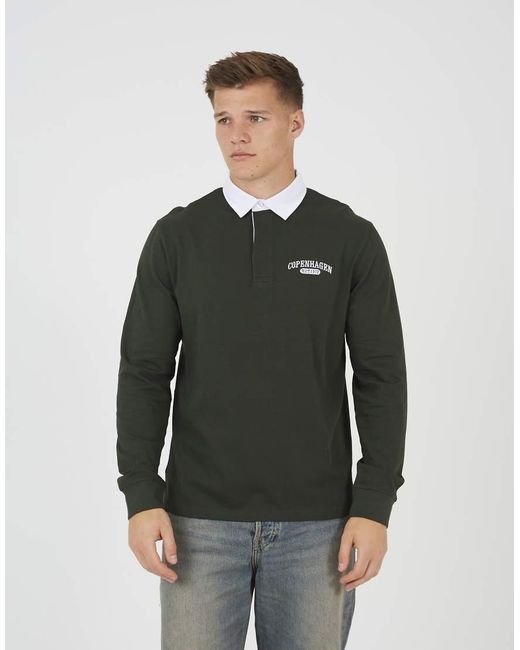 Brave Soul Gray Solid Colour Rugby Shirt for men