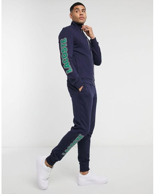Lacoste Logo Tracksuit Set in Blue for Men | Lyst Canada