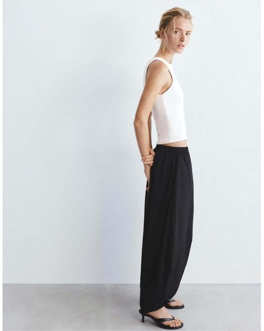 Pull&Bear White Tank Top With Modal