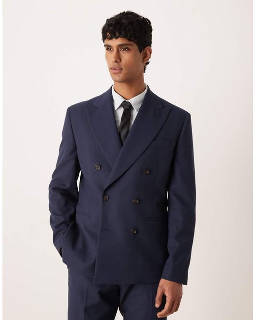 ASOS Blue Slim Suit Jacket for men