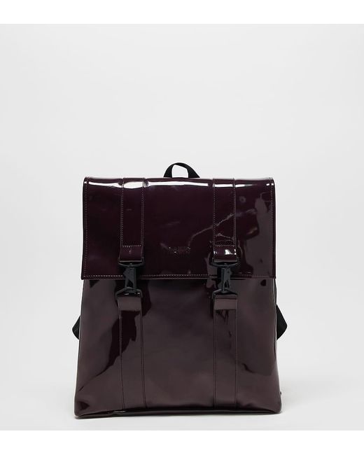 Rains Black Msn Waterproof Backpack