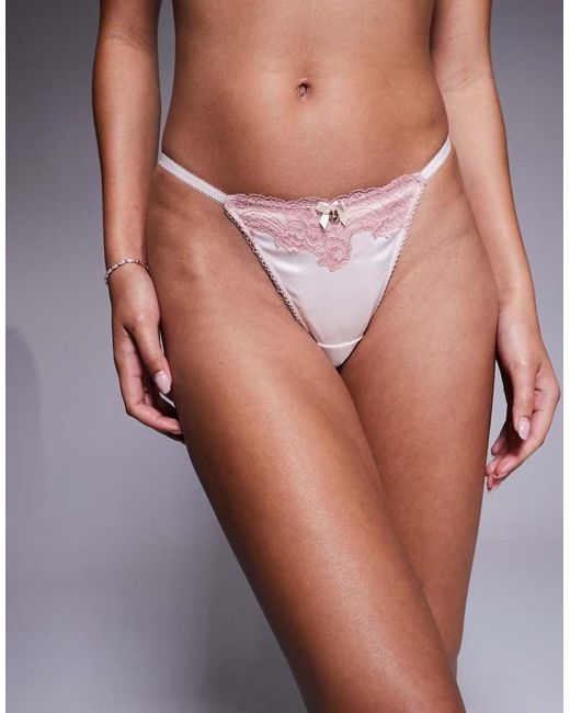 Boux Avenue Pink Etta Tanga Thong