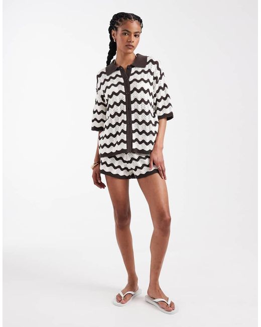 Camicia Da Mare di 4th & Reckless in White