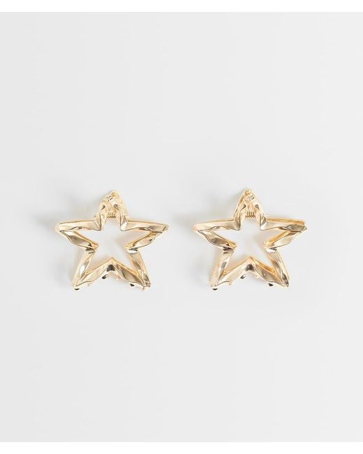 Pieces Natural 2 Pack Small Metal Star Clips