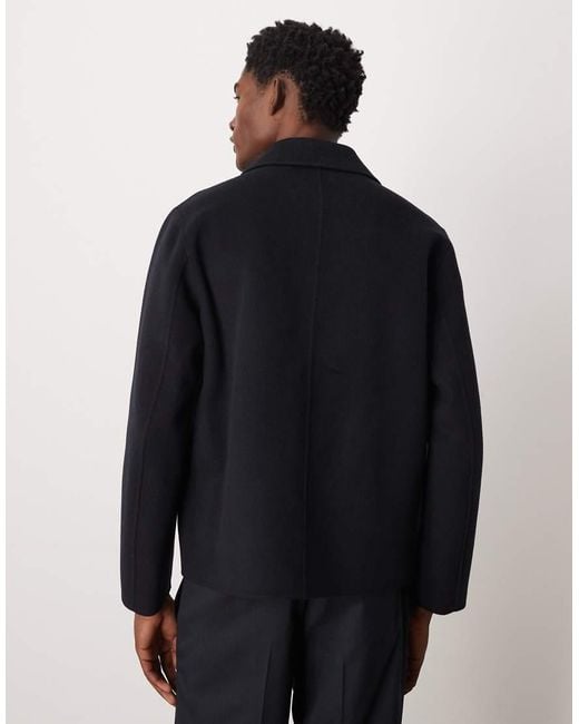 ARKET Blue Double Layer Wool Shacket for men