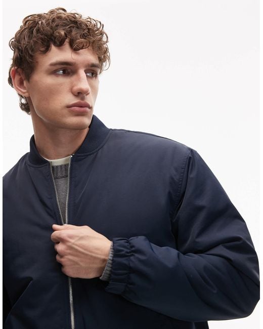 ASOS Blue Bomber Jacket for men