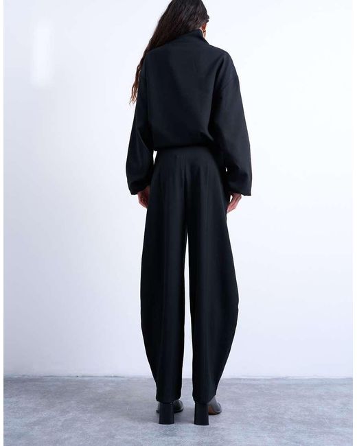 TOPSHOP Blue Co Ord Barrel Trouser