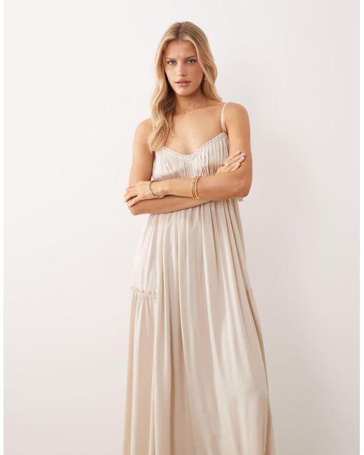 Iisla & Bird Natural Maxi Beach Dress