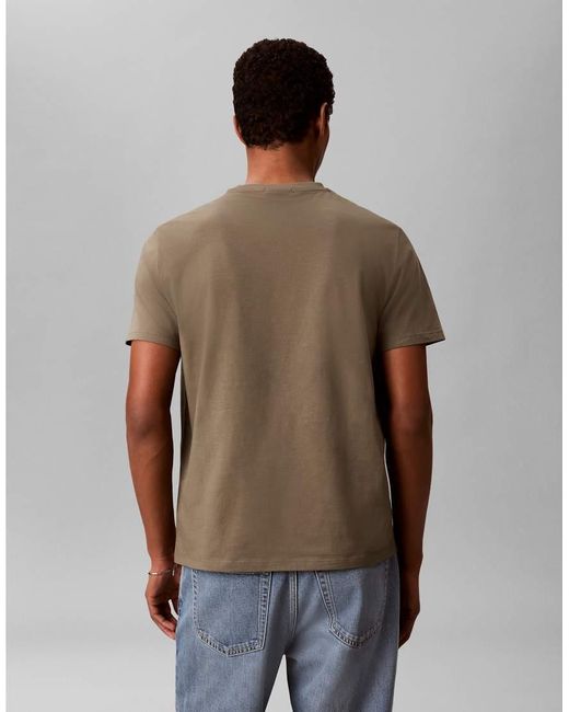 Calvin Klein Brown Badge Logo T-shirt