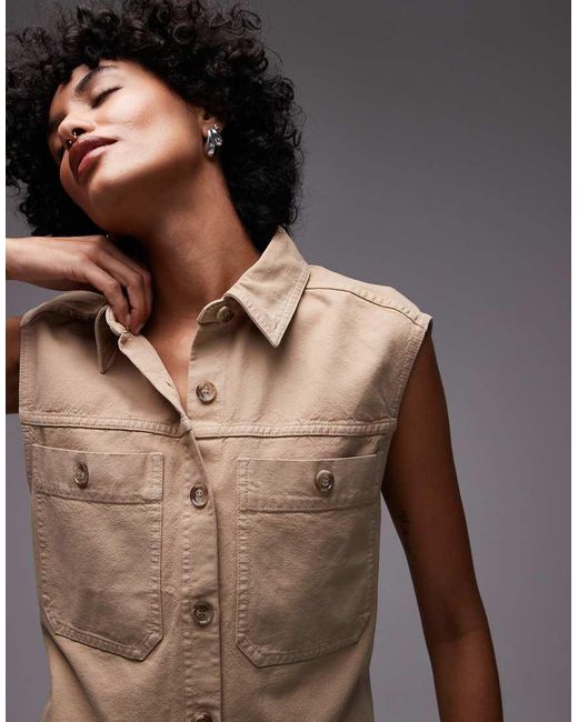 Gilet Casual Oversize di ARKET in Brown