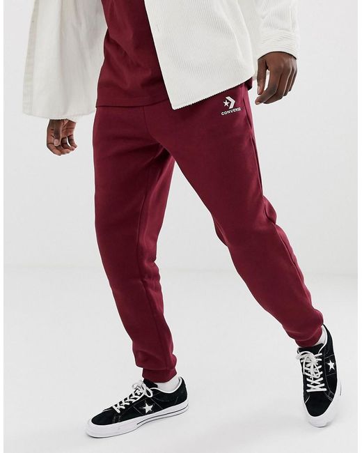 Converse Canvas Small Logo Joggers In 