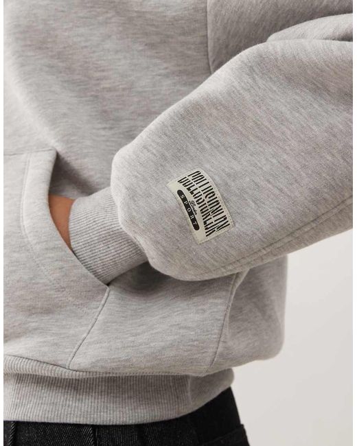 Collusion Gray Boxy Hoodie