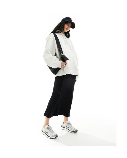 Weekday White Essence Relaxed Fit Hoodie
