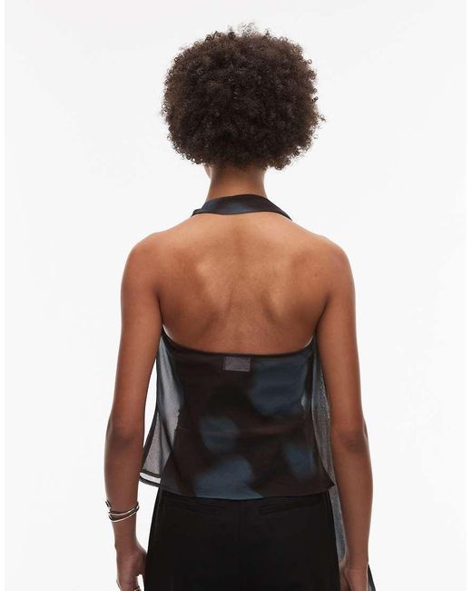 ASOS Black Cowl Scarf Detail Cami Co-Ord