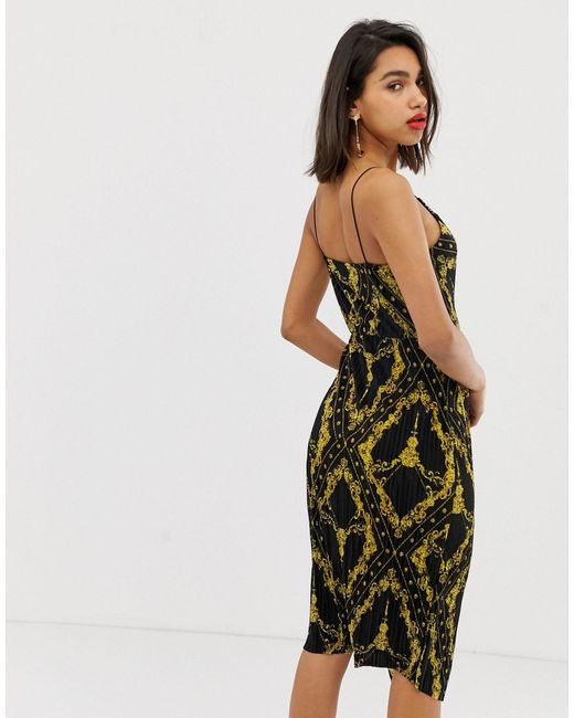 wrap front cami dress