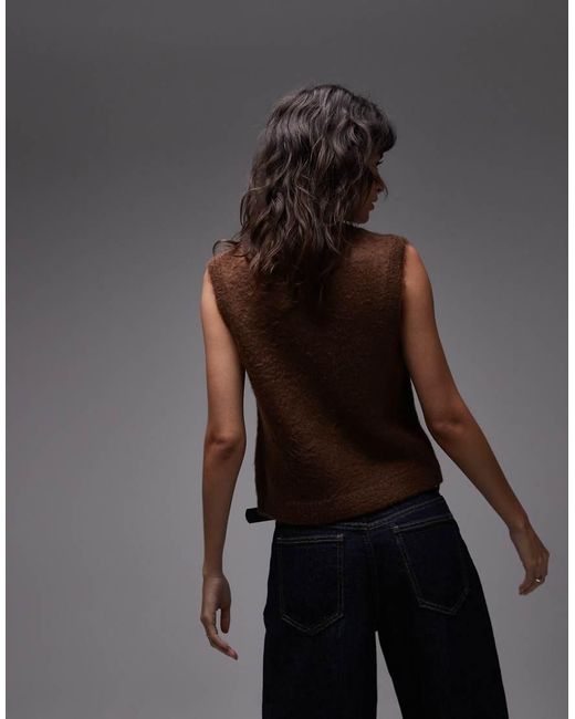 Top Senza Maniche di ASOS in Brown