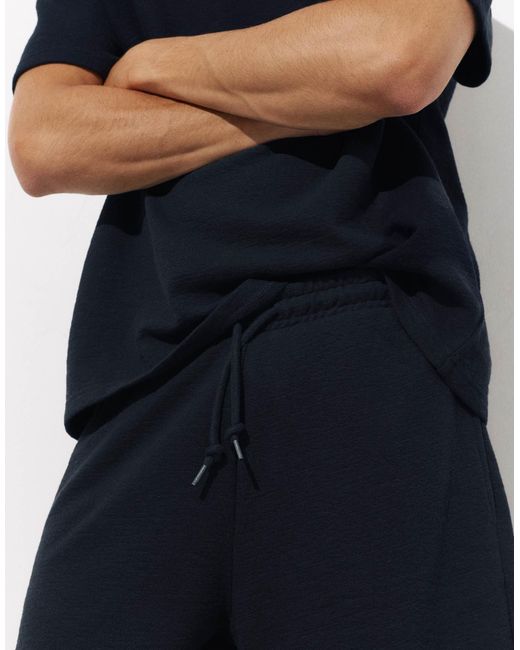 Bermuda molletonné texturé Pull&Bear pour homme en coloris Blue