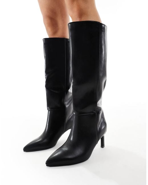 SEQWL Wide Fit Black – benz – kniehohe stiefel