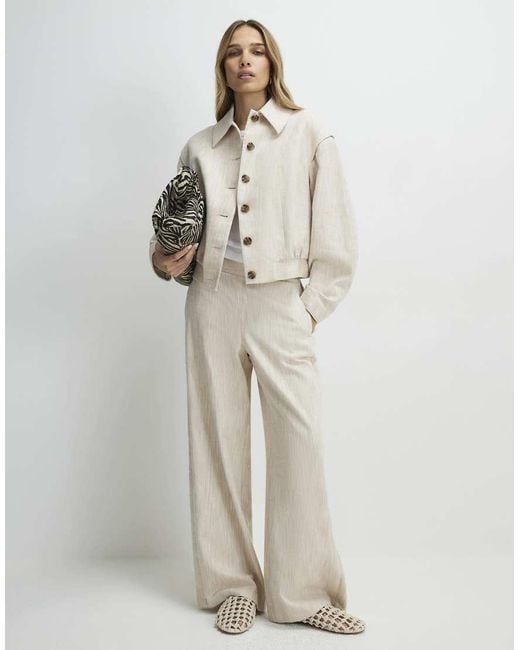 River Island Natural Tailobomber Jacket