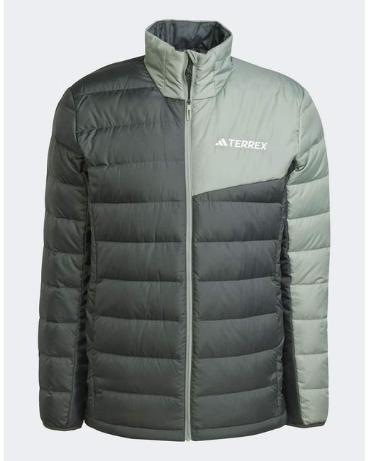 Adidas Green Terrex Multi Light Down Jacket for men
