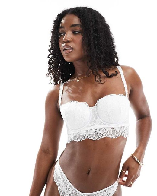 New Look White Multiway Strapless Lace Bra