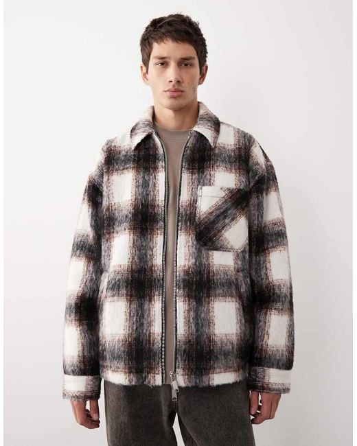 ASOS COLLECTIVE Green Oversized Quilted Jacket for men