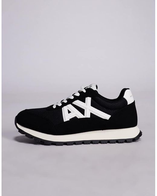 Sneakers Nere E Bianche Con Logo di ARMANI EXCHANGE in Blue da Uomo