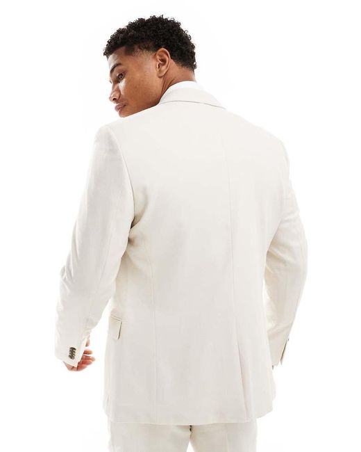 ASOS White Wedding Skinny Suit Jacket for men