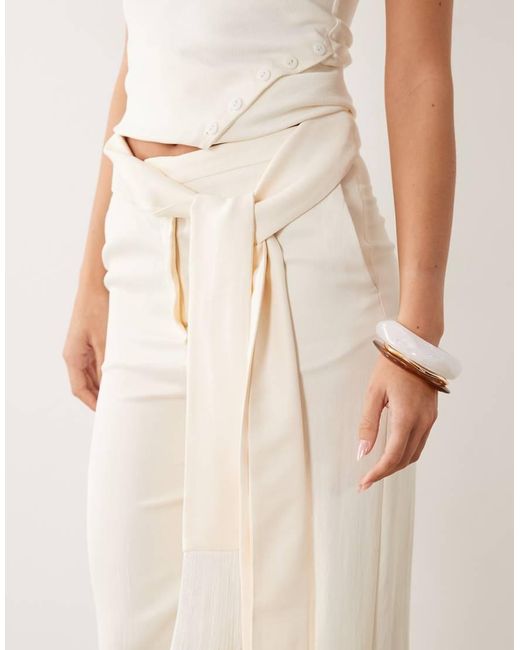 Mango Natural Newyork Tailored Relaxed Trouser Co-ord