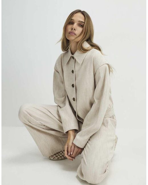 River Island Natural Tailobomber Jacket