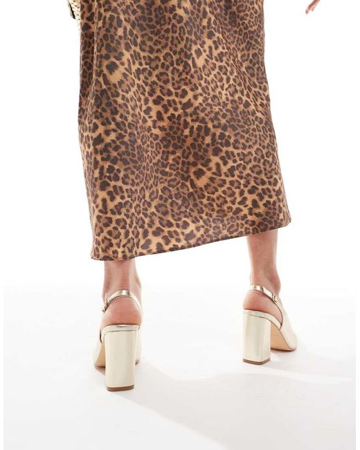 SEQWL Natural Hogan Block Heeled Shoes