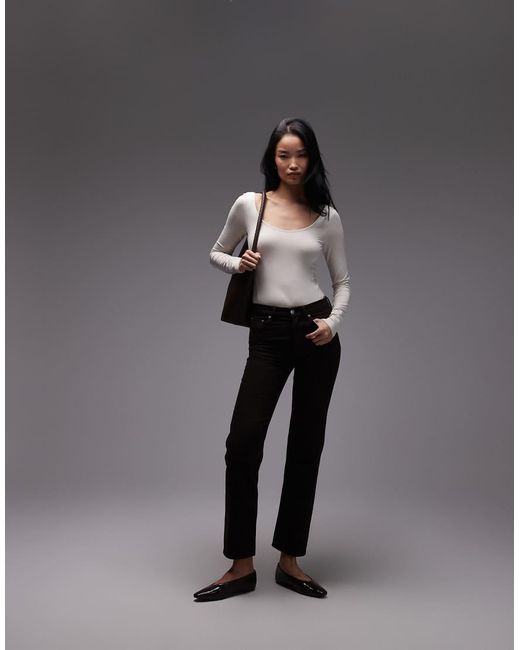 & Other Stories Gray Long Sleeve Jersey Body With Soft Binding