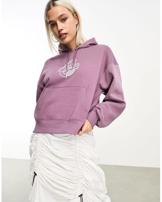 Nike Purple – brooklyn – fleece-kapuzenpullover