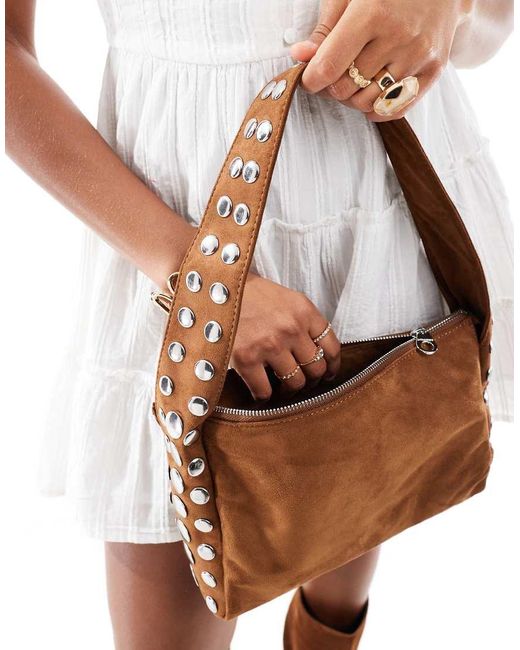 Borsa Marrone di Stradivarius in White