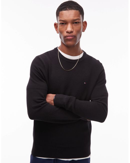 Tommy Hilfiger Blue Essential Structure Jumper for men
