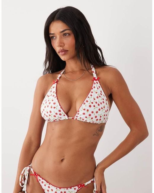 Peek & Beau Multicolor Triangle Bikini Top