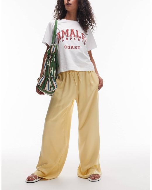 TOPSHOP Natural – satinhose