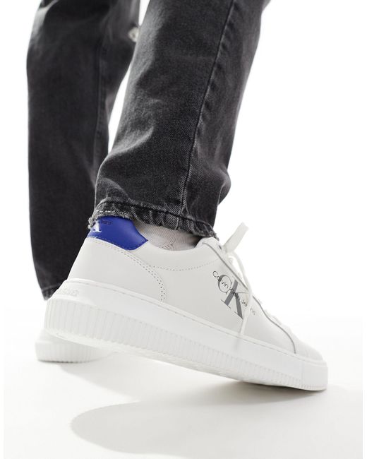 Calvin Klein White Chunky Cupsole Trainers for men