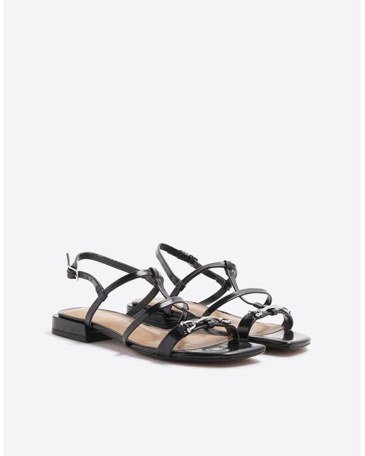 River Island White Strappy Flat Sandals