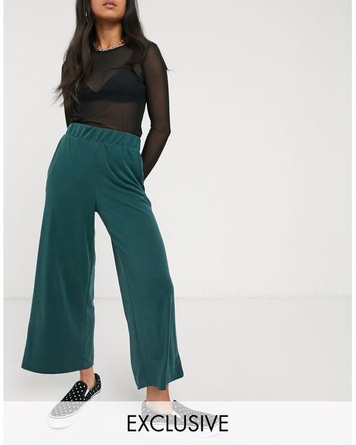 Monki Denim Cilla Cupro Wide Leg 