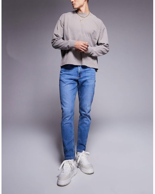 Jean slim - moyen River Island pour homme en coloris Blue