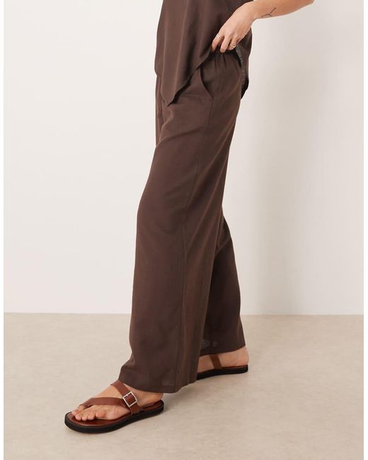 esmé studios Brown Tie-front Beach Pants