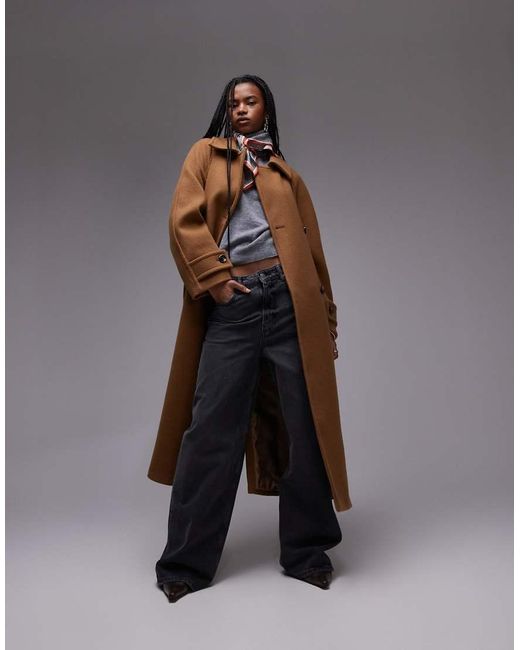 Mango Oversized Wollen Jack in het Gray
