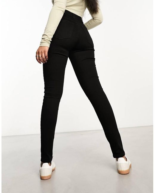 Vero Moda Black Super High Rise Skinny Jean