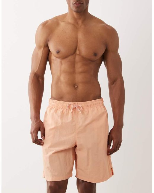 Mango Natural Boxer Style Swim Shorts for men