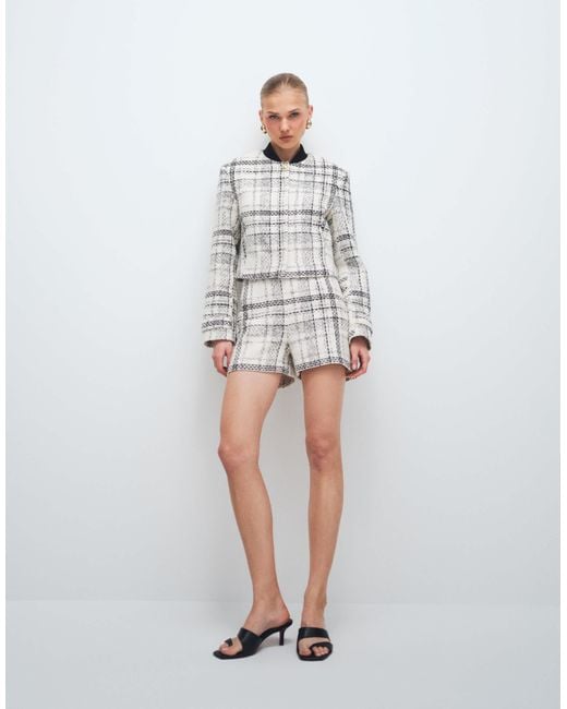 ASOS White Tailored Bomber Jacket